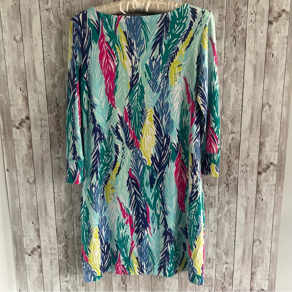 Lilly Pulitzer Sophie Light As A Feather Multicolor Tropical Print Dress Small - Picture 2 of 4
